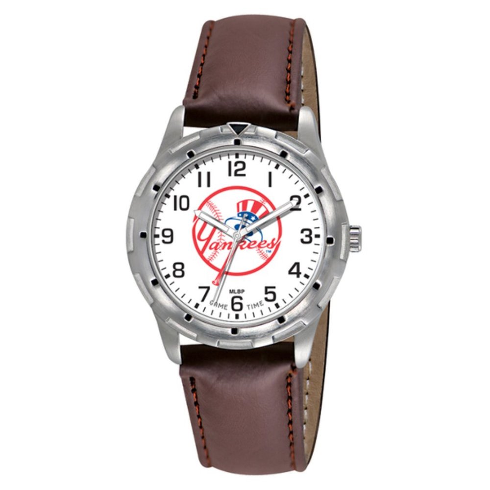 New York Yankees Brown Leather Top hat Watch